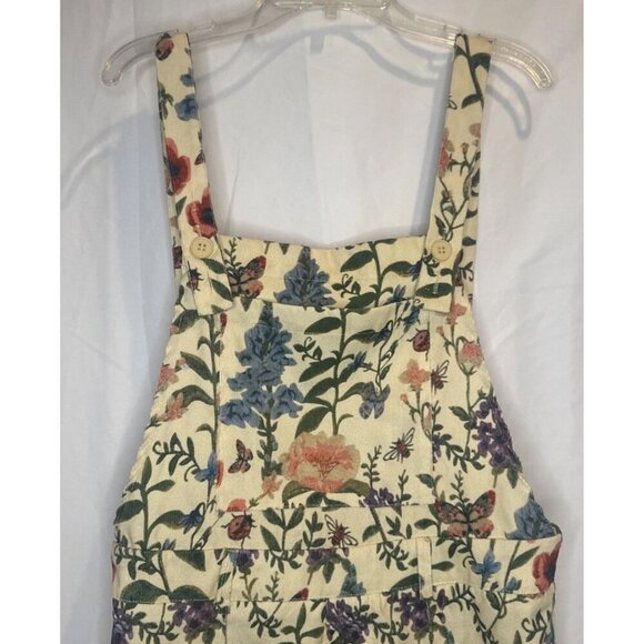 Cider Women’s Colorful Floral Romper Shortall Overall Front Pocket Sz M NEW - Picture 2 of 8